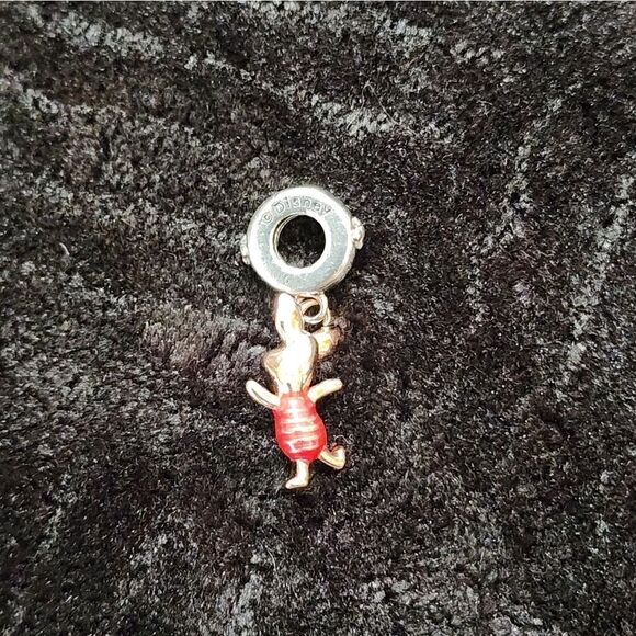 925 Sterling Silver Disney Pandora Winnie the Pooh Piglet Dangle Charm - Picture 3 of 4